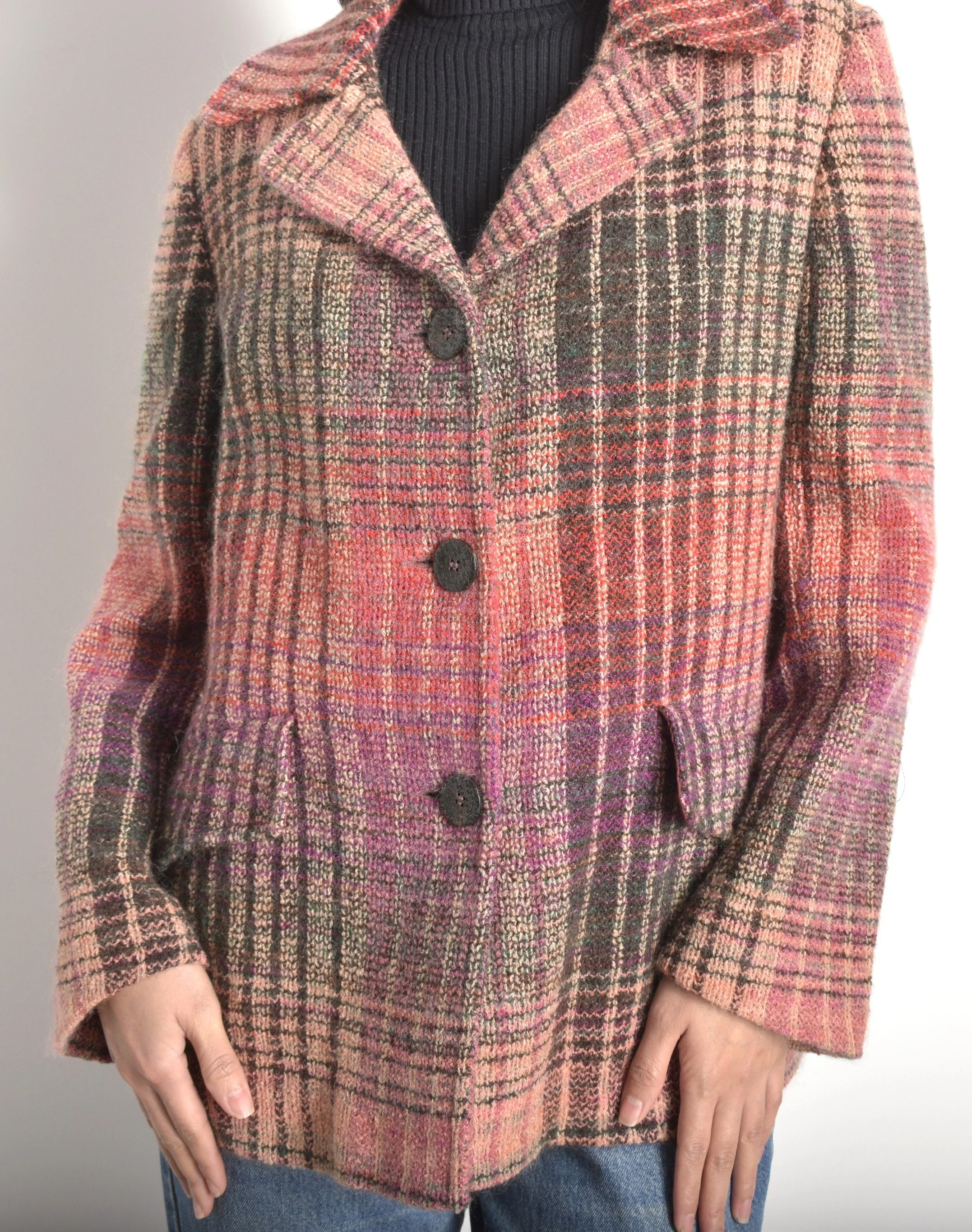 Missoni Plaid Wool Jacket-M/L — La Poubelle Vintage
